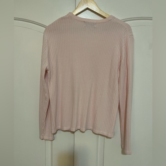 Baby pink cable knit cardigan - Picture 3 of 5